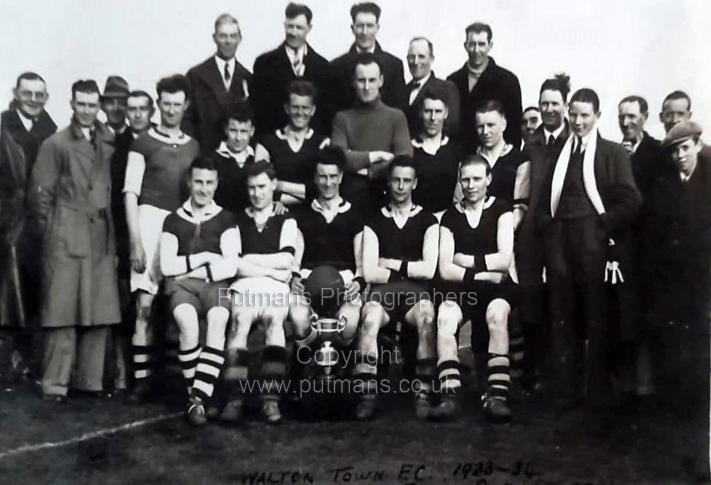 Walton Town F C 1933-34 Winners Colchester Junior Cup Ref 3262